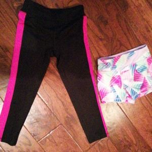 Athleta legging & shorts size girls 6